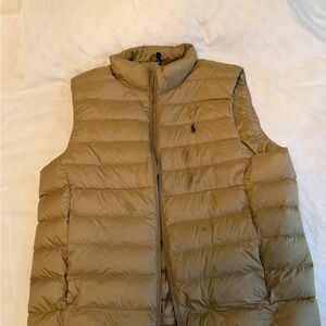 Ralph Lauren Men's Beige Puffer Vest